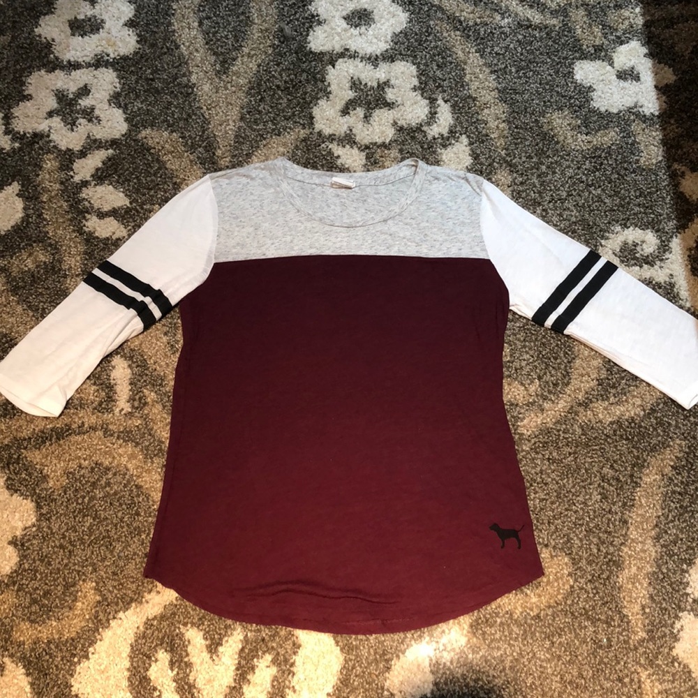 PINK 1/4 sleeve top